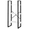Olie Storage Shelf | White Faux Wood | Black Metal Frame | 41"