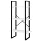 Olie Storage Shelf | White Faux Wood | Black Metal Frame | 41"