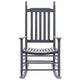 Outdoor Rocking Chair | Gray Solid Poplar Wood | Outdoor Friendly
