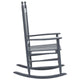 Outdoor Rocking Chair | Gray Solid Poplar Wood | Outdoor Friendly