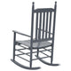 Outdoor Rocking Chair | Gray Solid Poplar Wood | Outdoor Friendly