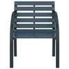 Backyard Armchair Set of 2 | Weather Resistant  Dark Gray Wood