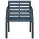 Backyard Armchair Set of 2 | Weather Resistant  Dark Gray Wood
