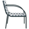 Backyard Armchair Set of 2 | Weather Resistant  Dark Gray Wood