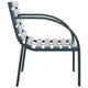 Backyard Armchair Set of 2 | Weather Resistant  Dark Gray Wood