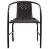 Backyard Stackable Armchair Set of 2 | Matte Black Finish
