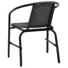 Backyard Stackable Armchair Set of 2 | Matte Black Finish