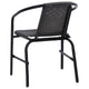 Backyard Stackable Armchair Set of 2 | Matte Black Finish