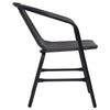 Backyard Stackable Armchair Set of 2 | Matte Black Finish