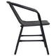 Backyard Stackable Armchair Set of 2 | Matte Black Finish