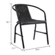 Backyard Stackable Armchair Set of 2 | Matte Black Finish