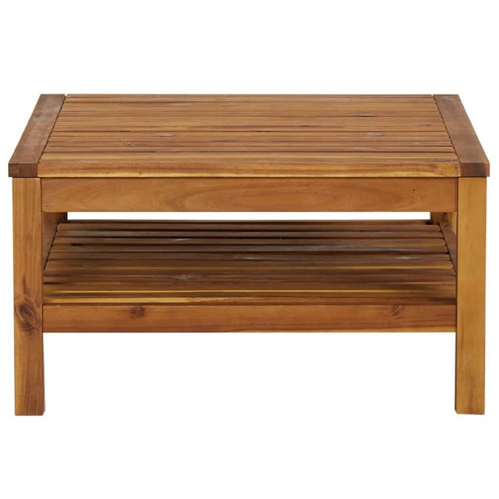 Aimee Outdoor Coffee Table | BrownÂ Solid Acacia Wood | 26"