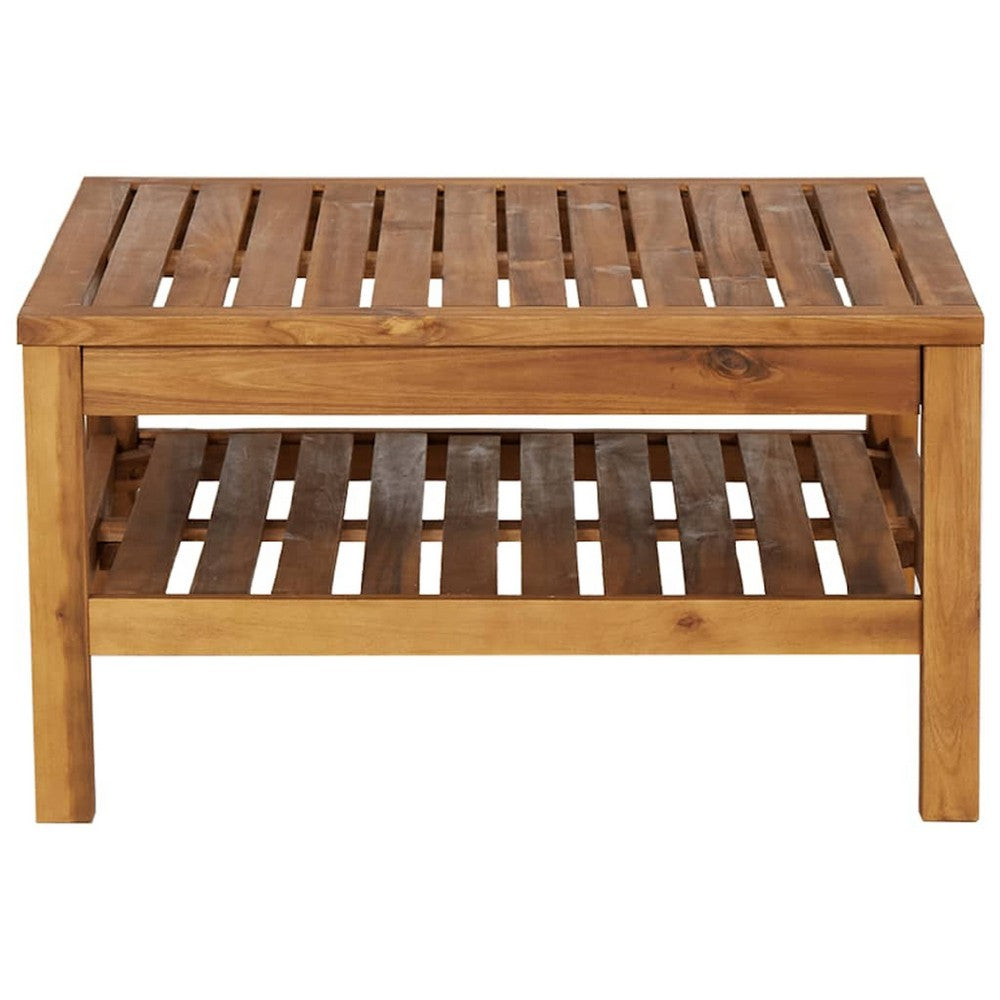 Aimee Outdoor Coffee Table | BrownÂ Solid Acacia Wood | 26"