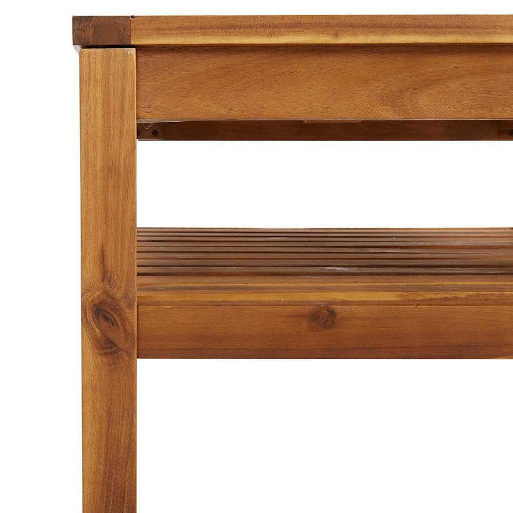Aimee Outdoor Coffee Table | BrownÂ Solid Acacia Wood | 26"