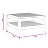Aimee Outdoor Coffee Table | Brown Solid Acacia Wood | 26"
