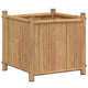 Sriya Outdoor Square Planter | 16x16" | Beige Natural Bamboo
