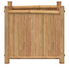 Sriya Outdoor Square Planter | 16x16" | Beige Natural Bamboo