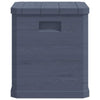Evvie Tall Storage Box w Wooden Design | Anthracite Gray Plastic