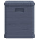 Evvie Tall Storage Box w Wooden Design | Anthracite Gray Plastic