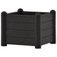 Xelly Outdoor Square Raised Planter | 17x17x14 | Anthracite Gray