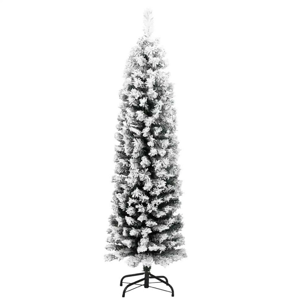 Anzie Artificial Christmas Tree w Steel Angled Shape | Green PVC