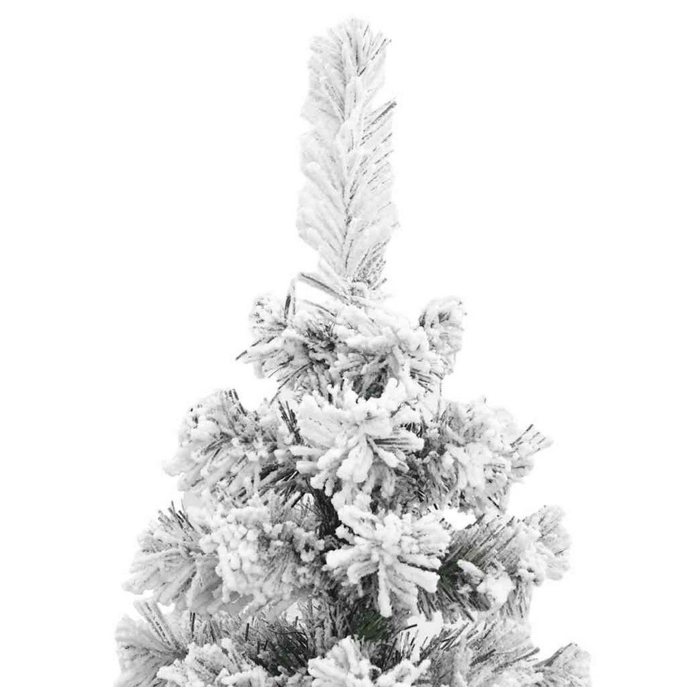 Anzie Artificial Christmas Tree w Steel Angled Shape | Green PVC