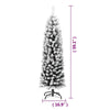 Anzie Artificial Christmas Tree w Steel Angled Shape | Green PVC