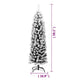 Anzie Artificial Christmas Tree w Steel Angled Shape | Green PVC