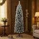 Anzie Artificial Christmas Tree w Steel Angled Shape | Green PVC