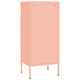 Nyla Steel Storage Cabinet w Adjustable Shelves | Pink
