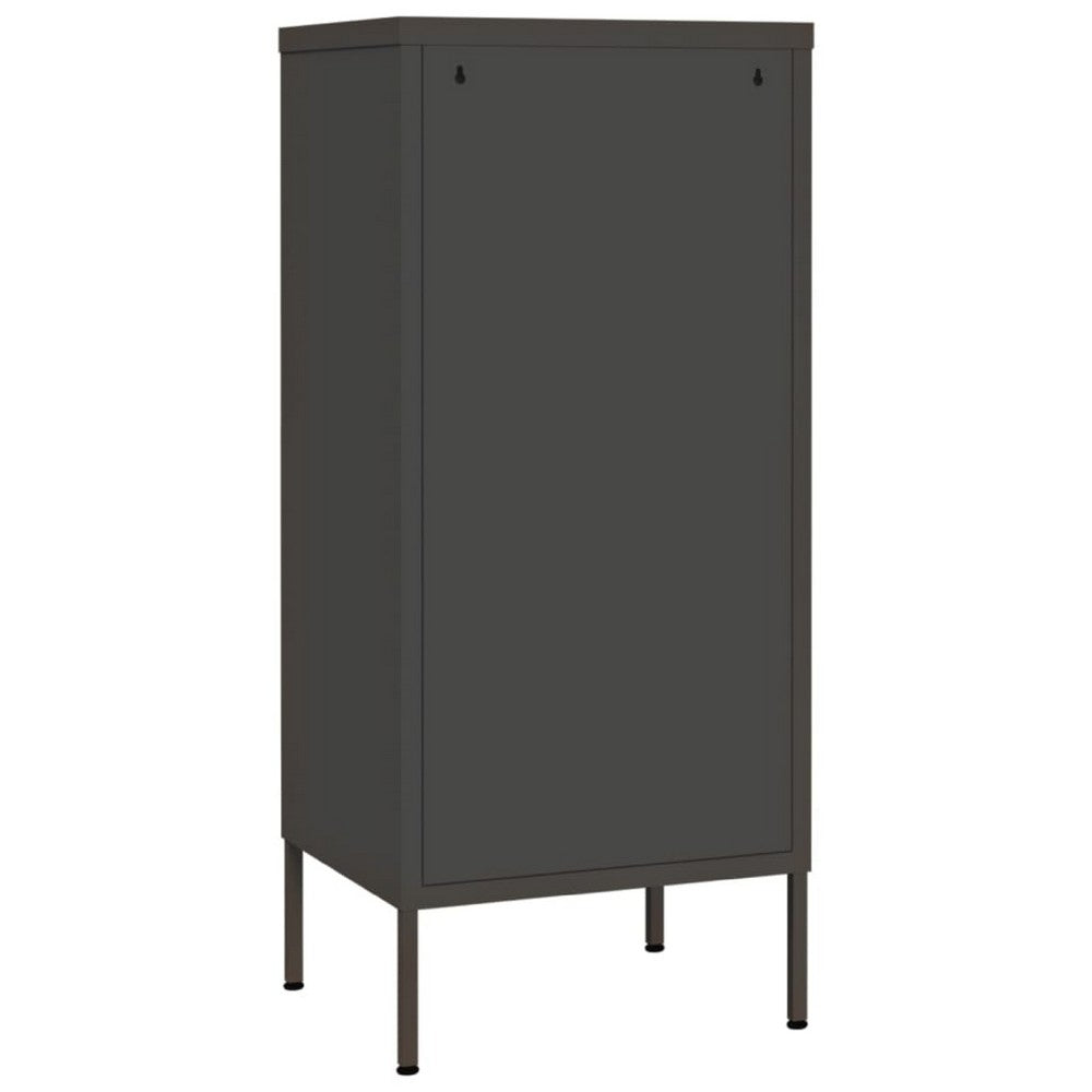 Nyla Steel Storage Cabinet | Adjustable Shelves | Anthracite