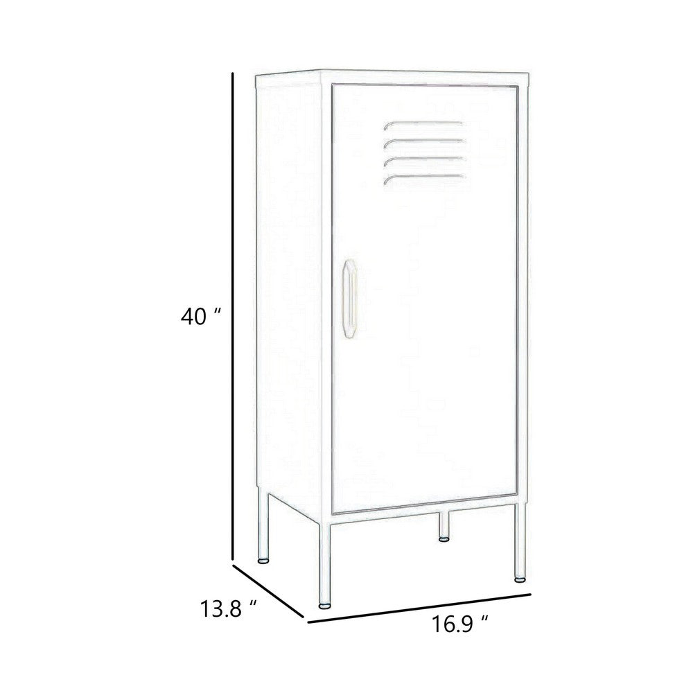 Nyla Steel Storage Cabinet | Adjustable Shelves | Anthracite