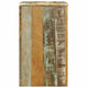 Nolan Vintage Cabinet w Drawer & Door | Slatted Design | Solid Wood