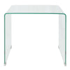 Jackie Coffee Table | Square A-Frame | Clear Tempered Glass | 20"