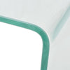 Jackie Coffee Table | Square A-Frame | Clear Tempered Glass | 20"