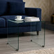 Jackie Coffee Table | Square A-Frame | Clear Tempered Glass | 20"