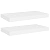 Wendie 20" Wall-Mount Shelf Set of 2 | White Honeycomb Design