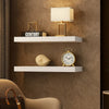 Wendie 20" Wall-Mount Shelf Set of 2 | White Honeycomb Design