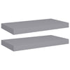 Wendie 20" Wall-Mount Shelf Set of 2 | Gray Honeycomb Design