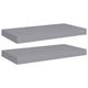 Wendie 20" Wall-Mount Shelf Set of 2 | Gray Honeycomb Design