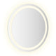 Selie Bathroom Mirror Glass w LED | Brown Round Vanity | 20"