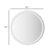 Selie Bathroom Mirror Glass w LED | Brown Round Vanity | 20"