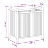 Sriya Bamboo Outdoor Planter | 20x12x20H| Brown Natural Bamboo