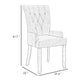 Donie Dining Chair | Ergonomic Back | Dark Gray Polyester | Black Oakwood