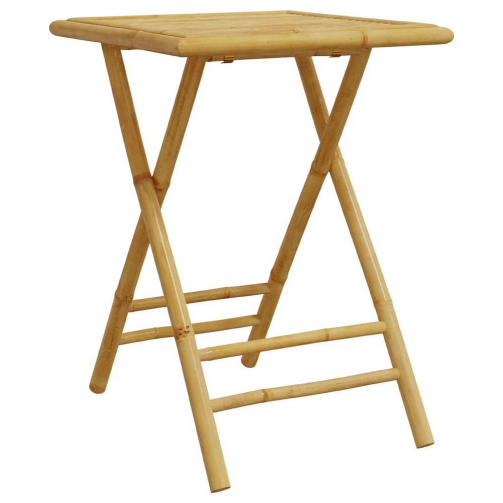 Petra Bamboo Garden Table w Foldable Design | Brown | 17x22x30"