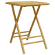 Petra Bamboo Garden Table w Foldable Design | Brown | 17x22x30"