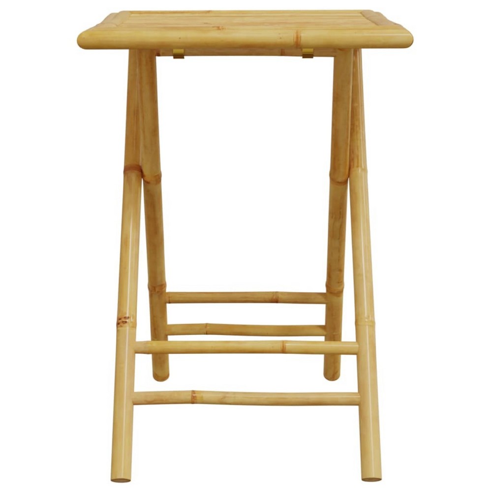 Petra Bamboo Garden Table w Foldable Design | Brown | 17x22x30"