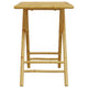 Petra Bamboo Garden Table w Foldable Design | Brown | 17x22x30"