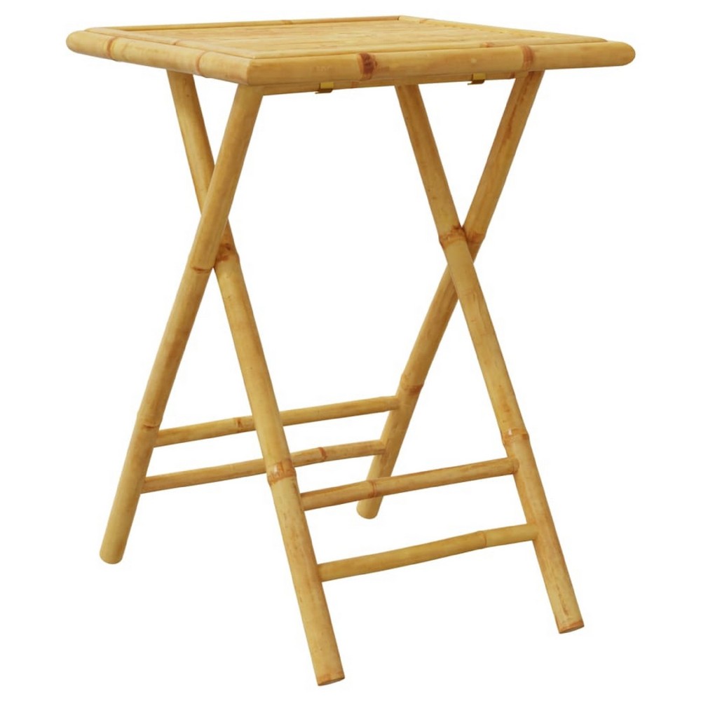 Petra Bamboo Garden Table w Foldable Design | Brown | 17x22x30"
