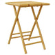 Petra Bamboo Garden Table w Foldable Design | Brown | 17x22x30"
